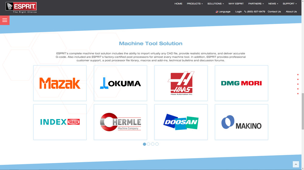 ESPRIT CAD/CAM-Software: Vorstellung von neuer innovativen Website und Firmenbranding